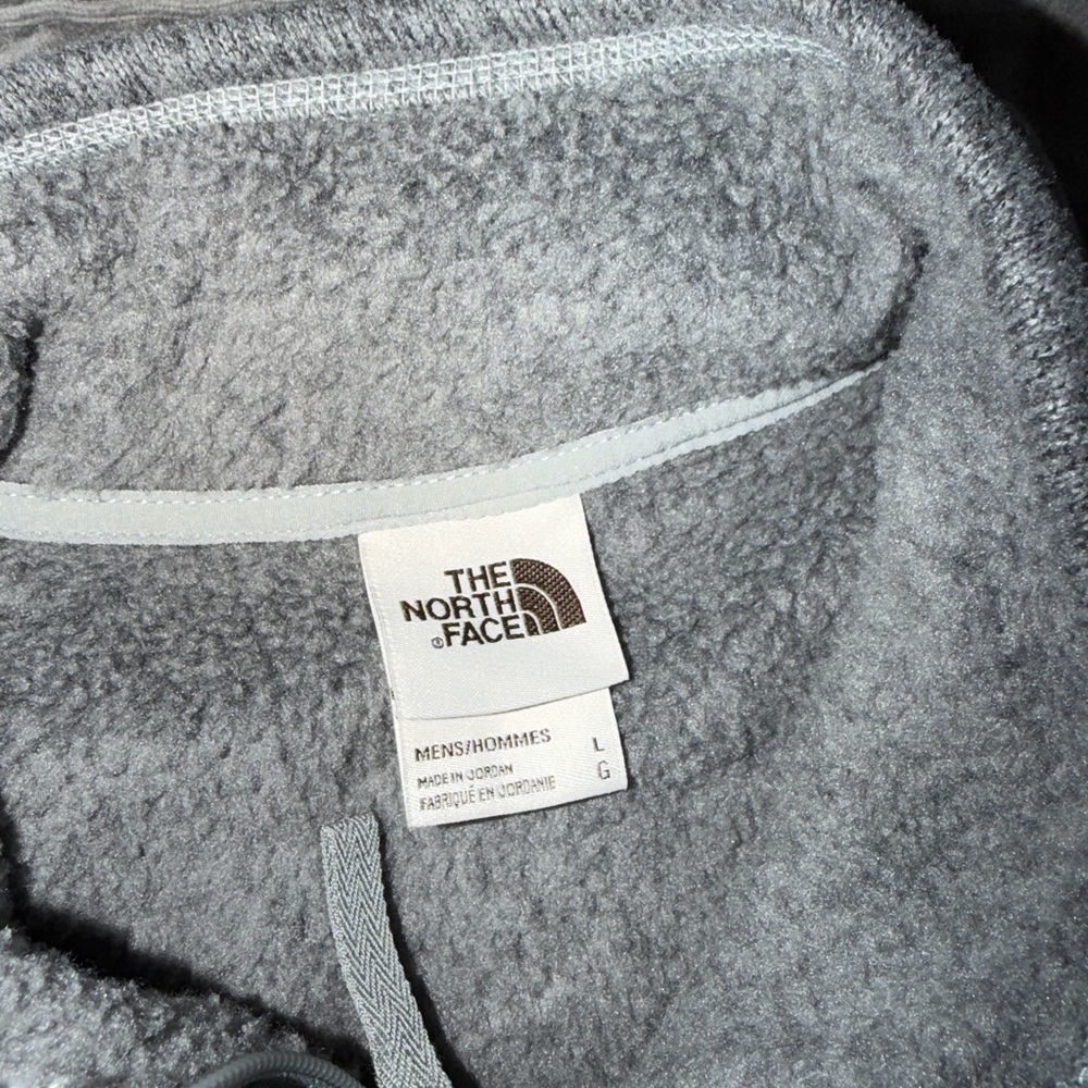 Mens The North Face Gray Fleece Vest Size Large - Picture 3 of 3